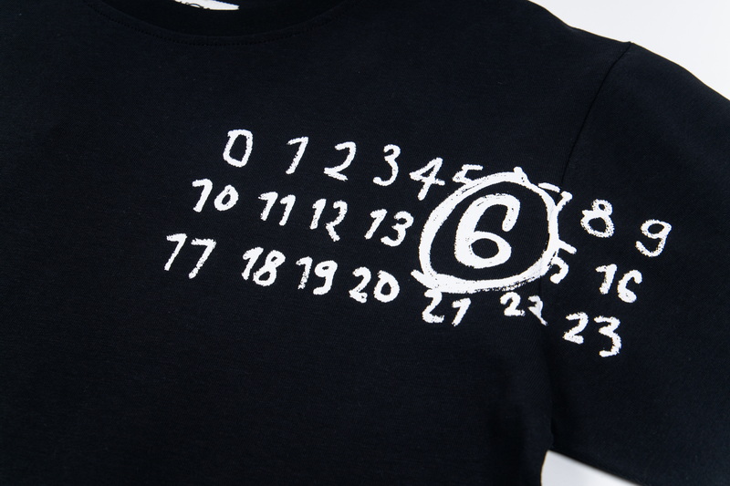 高版本MaisonMargiela/马吉拉 MM6数字印花短袖