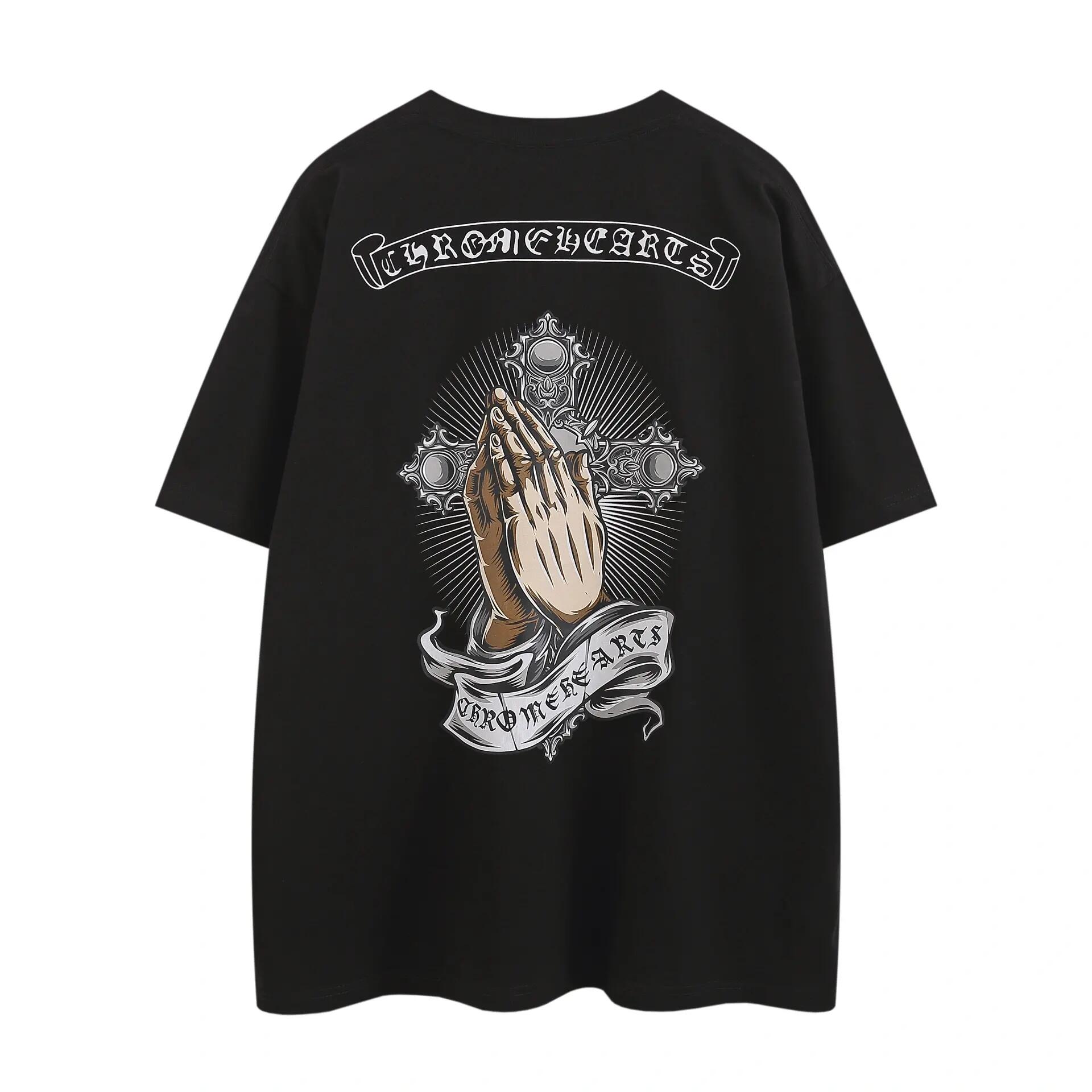 高版本Chrome Hearts 克罗心 手掌梵文十字印花短袖
