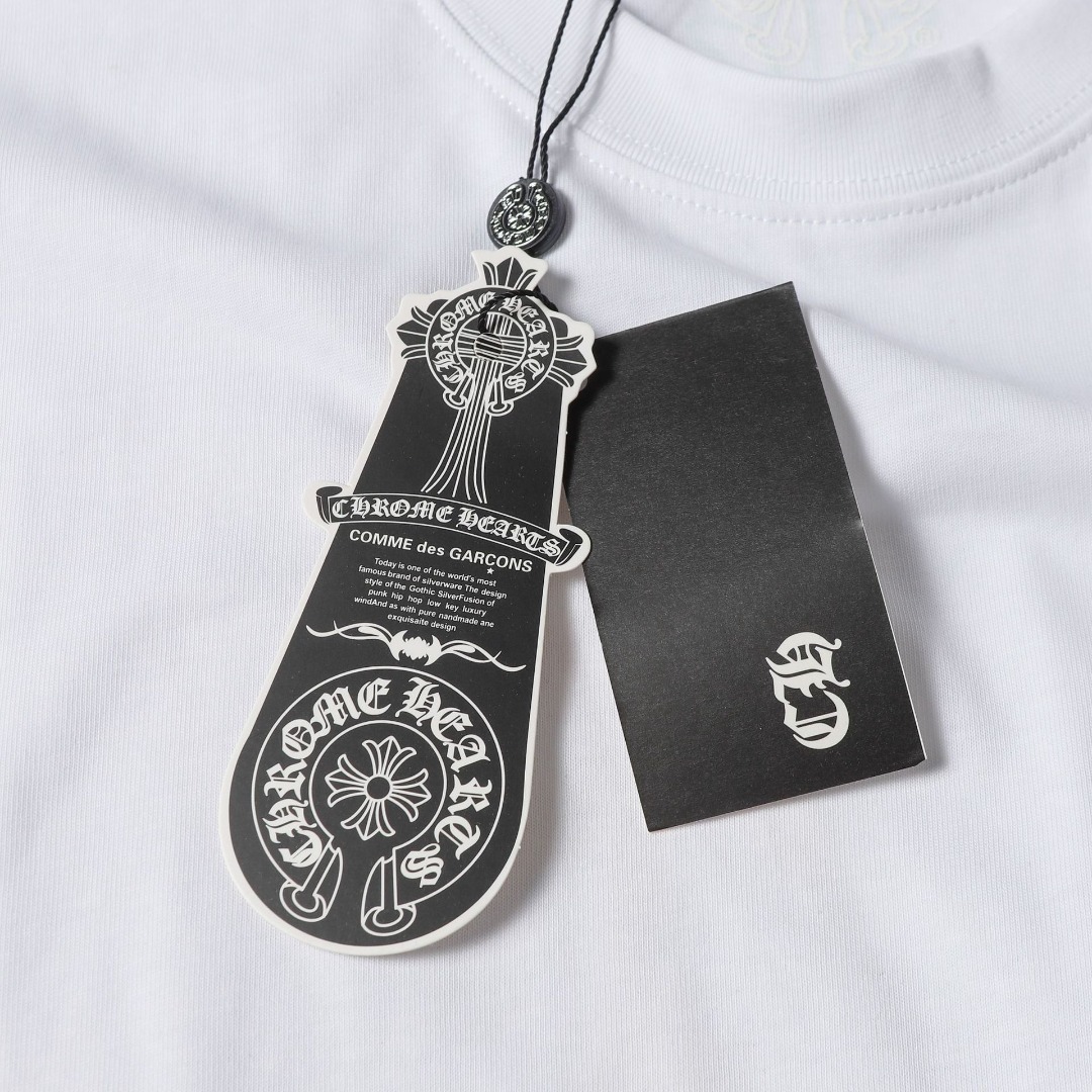高版本Chrome Hearts 克罗心荧光绿重叠十字印花短袖