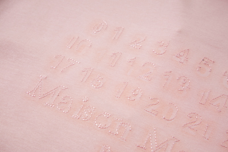 高版本MaisonMargiela/马吉拉 重影刺绣数字短袖