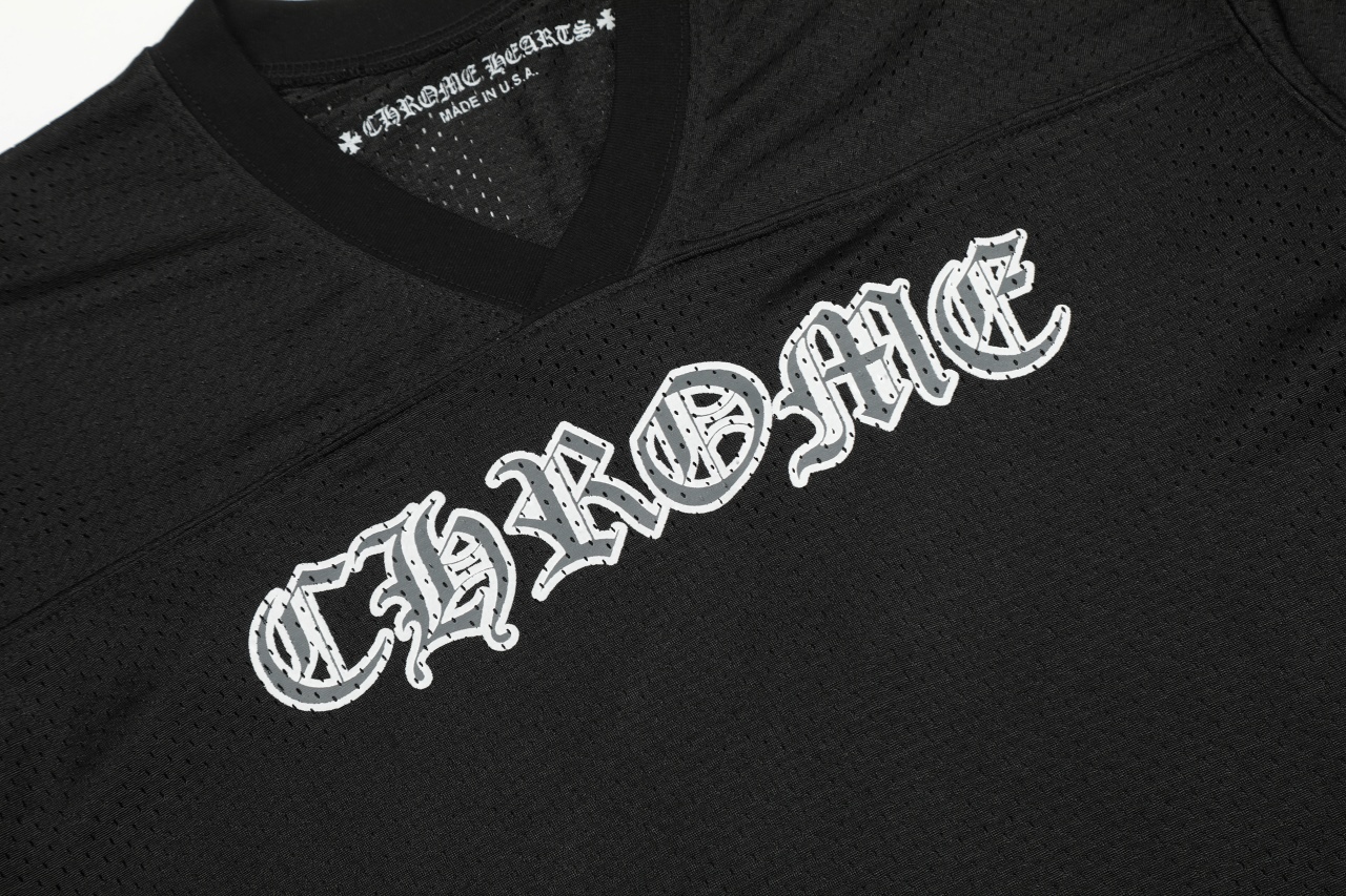 最高版本Chrome Hearts克罗心 梵文网眼冰球服短袖
