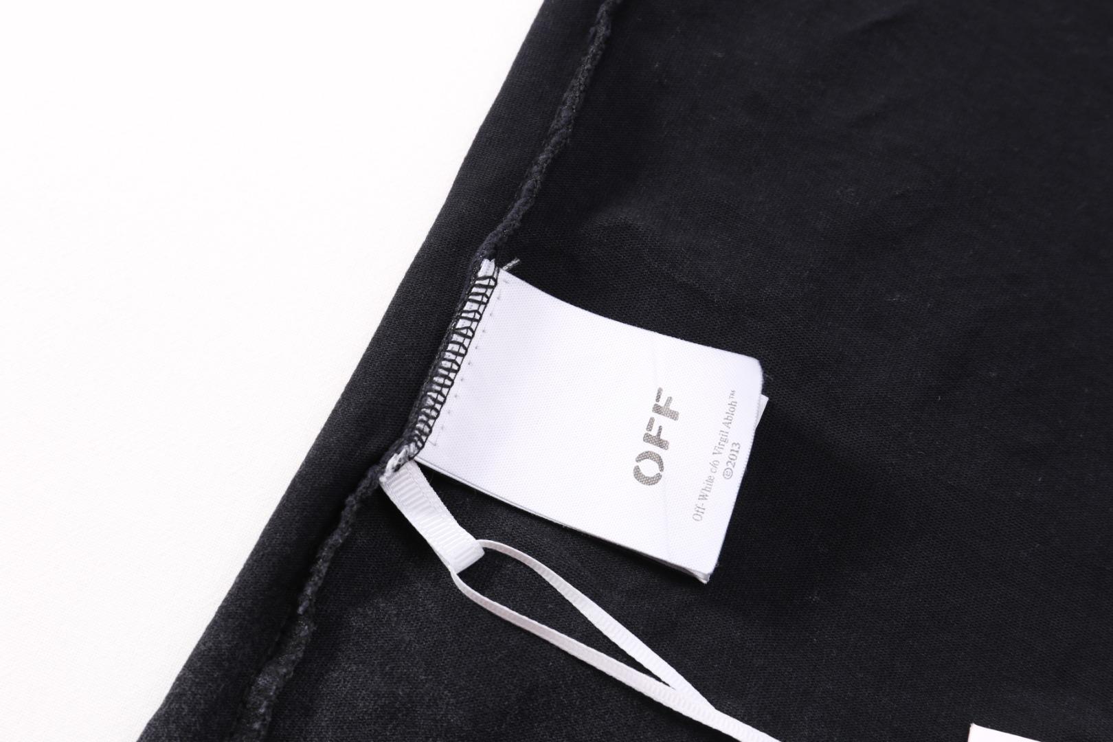 高版本OFF-WHITE 宗教圣母油画印花水洗做旧短袖