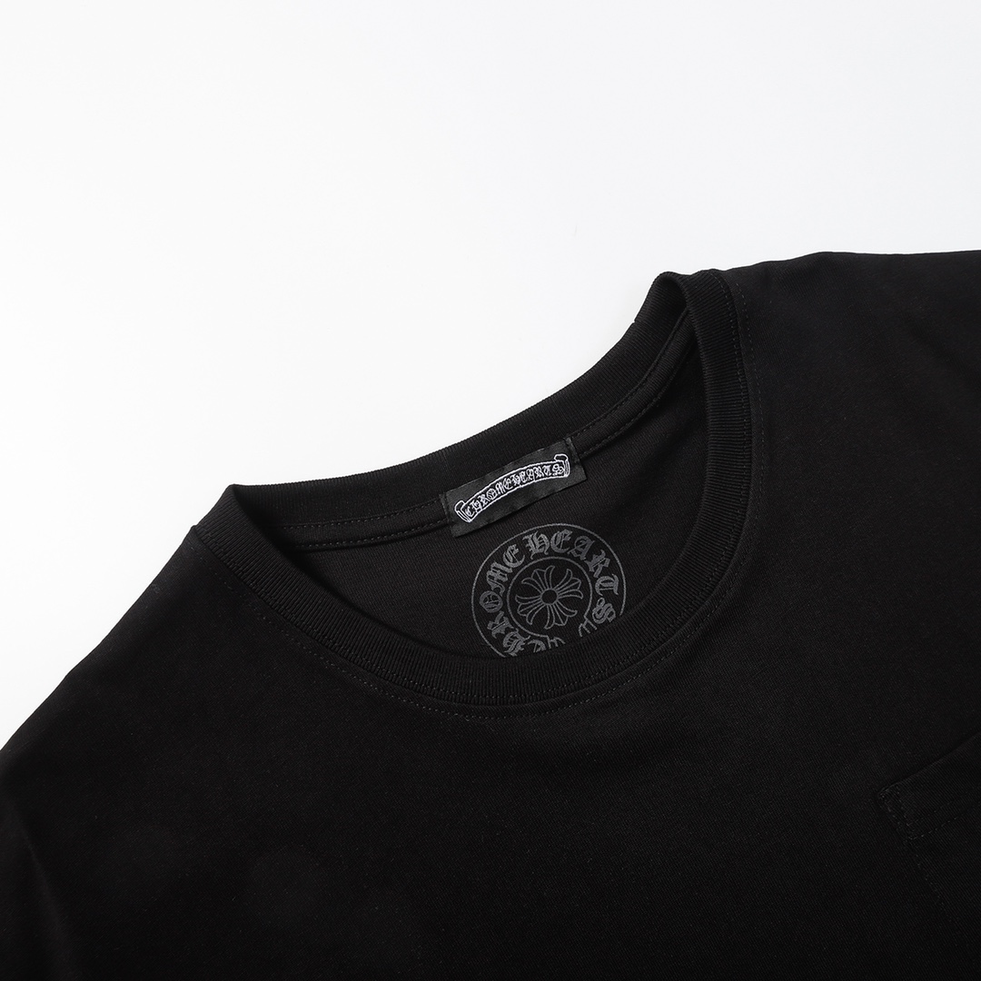 高版本Chrome Hearts 克罗心梵文彩虹渐变印花短袖