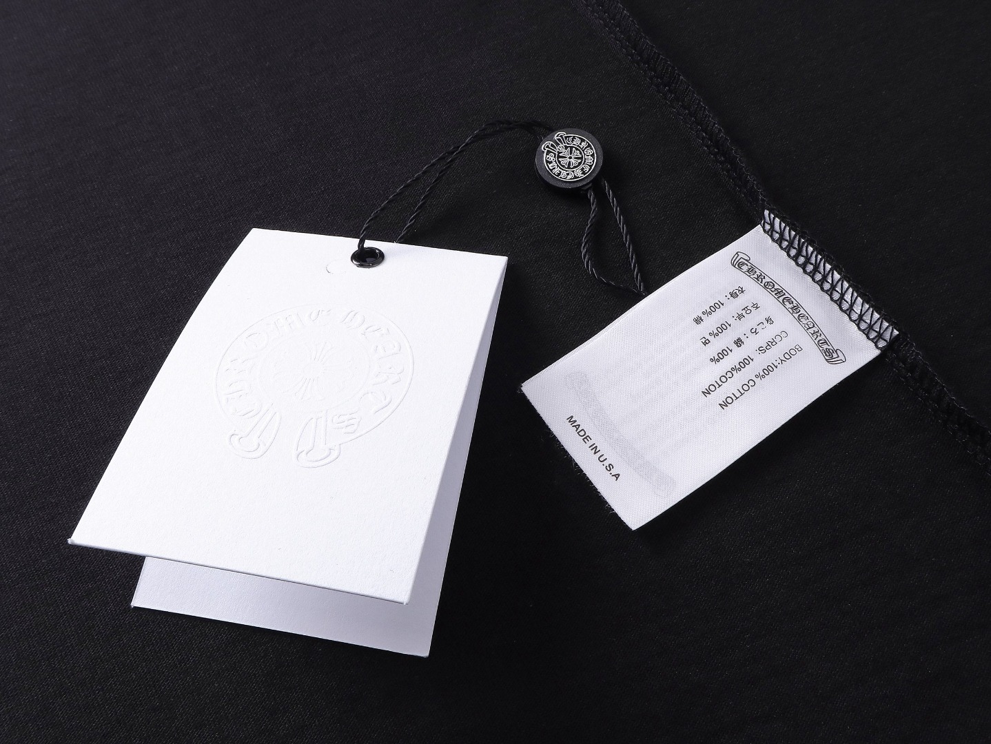 高版本Chrome Hearts克罗心 领口梵文印花短袖