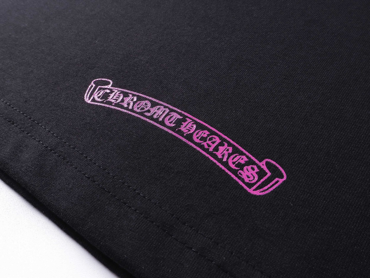 高版本Chrome Hearts克罗心 领口梵文印花短袖