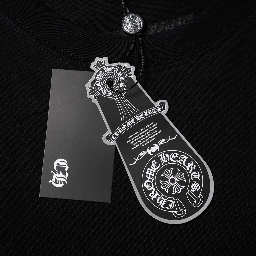 高版本Chrome Hearts克罗心 贴布刺绣马蹄短袖-Chinese UA Cheap High Quatity Brand Clothes Bags handbags Sneakers wholesale wholesaler seller from China Factory suppliers Fashion Clothing Shoes best Quality Beautiful Price 高版本Chrome Hearts克罗心 贴布刺绣马蹄短袖