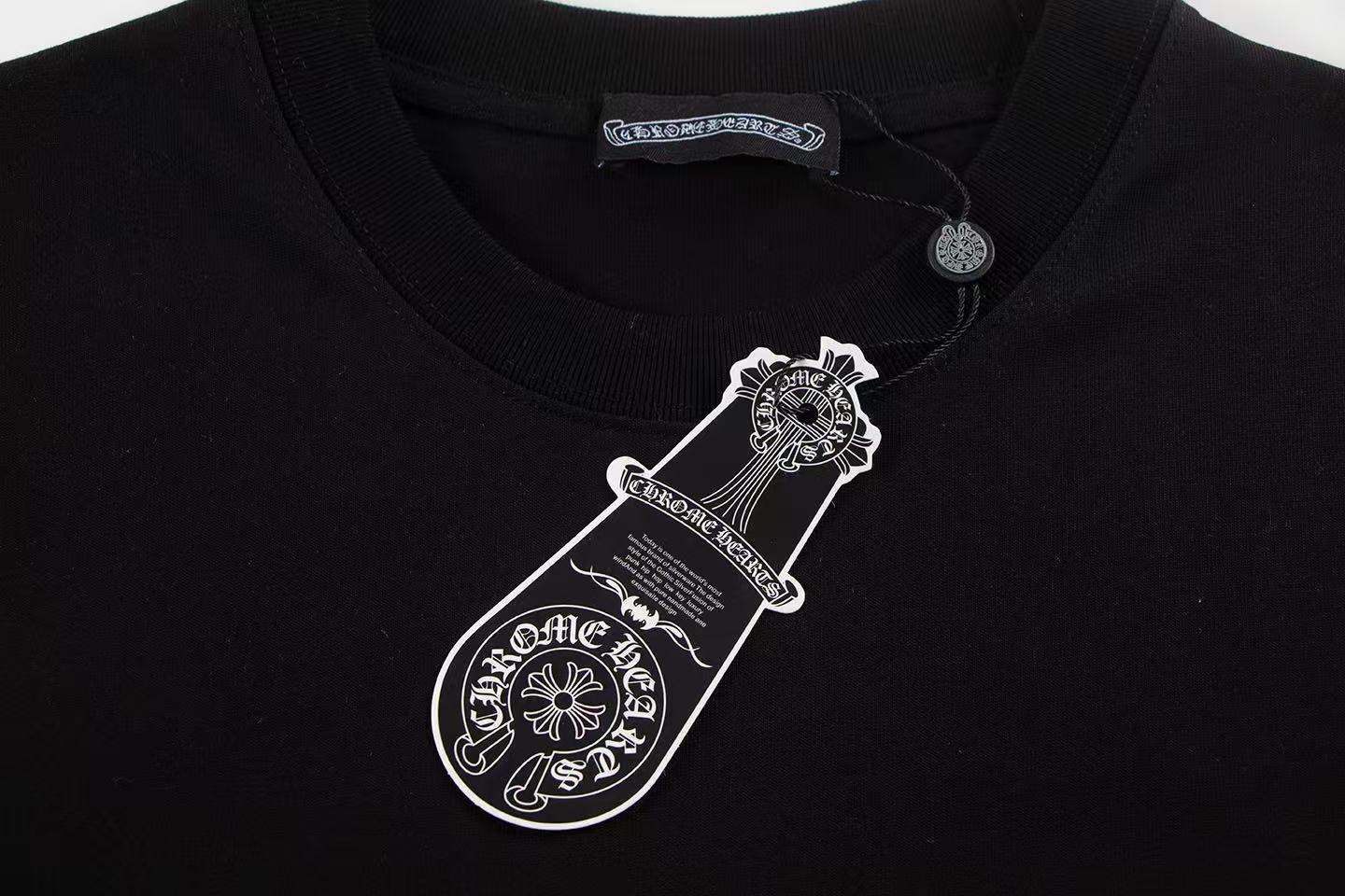 高版本Chrome Hearts克罗心 渐变色马蹄烫钻短袖