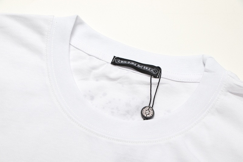 高版本Chrome Hearts克罗心 梵文泼墨满天星镶钻短袖