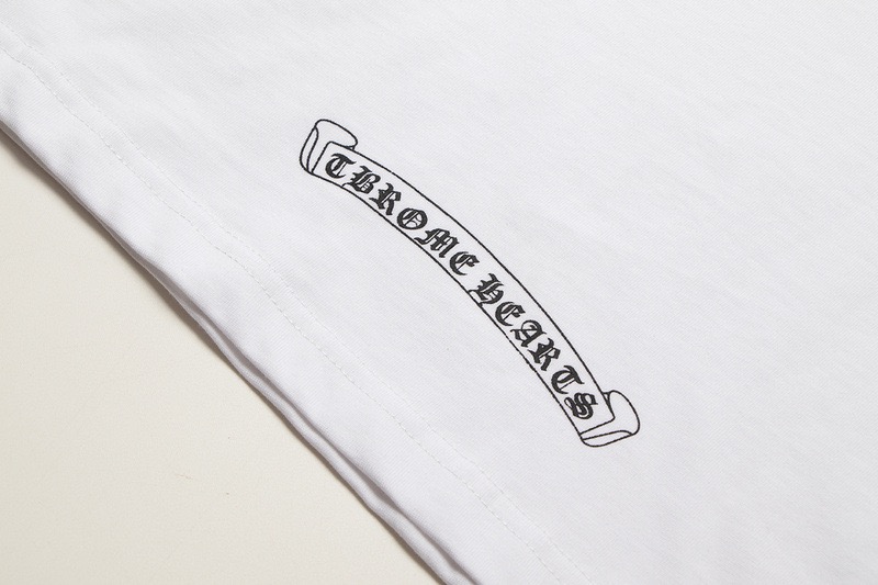 高版本Chrome Hearts克罗心 梵文泼墨满天星镶钻短袖