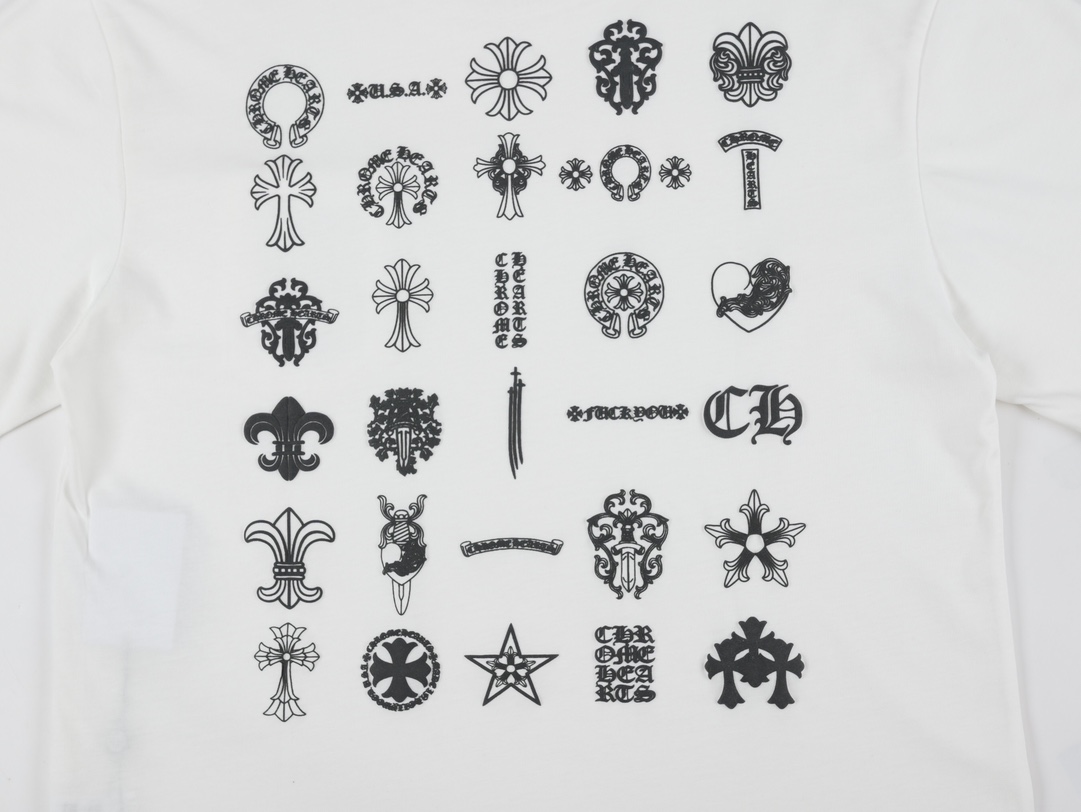 高版本Chrome Hearts 克罗心 经典元素logo印花短袖