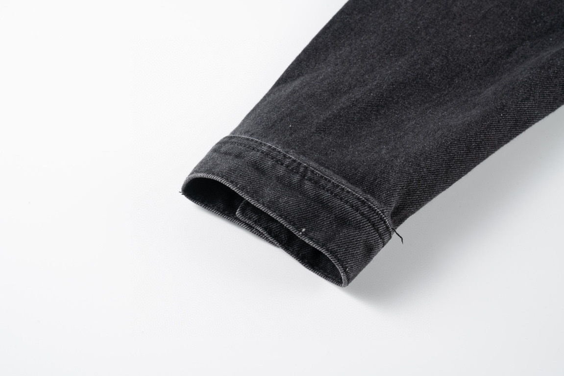 高版本Chrome Hearts克罗心 暗黑皮标十字水洗牛仔外套