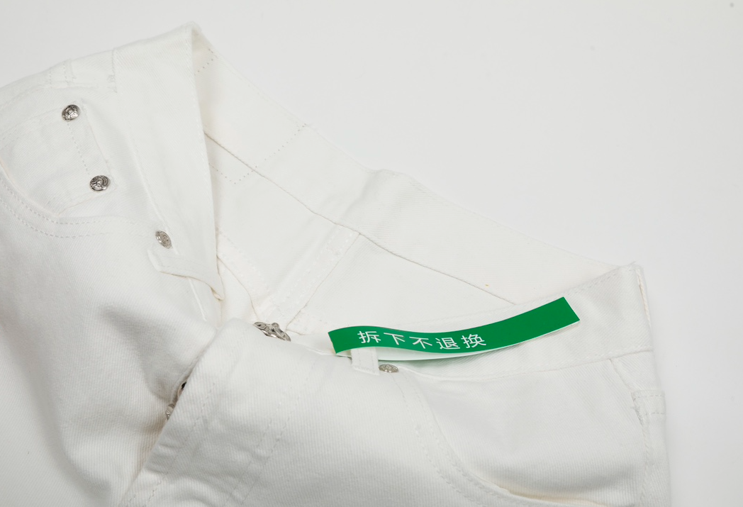 高版本Chrome Hearts克罗心 迈阿密限定蓝皮标十字牛仔裤