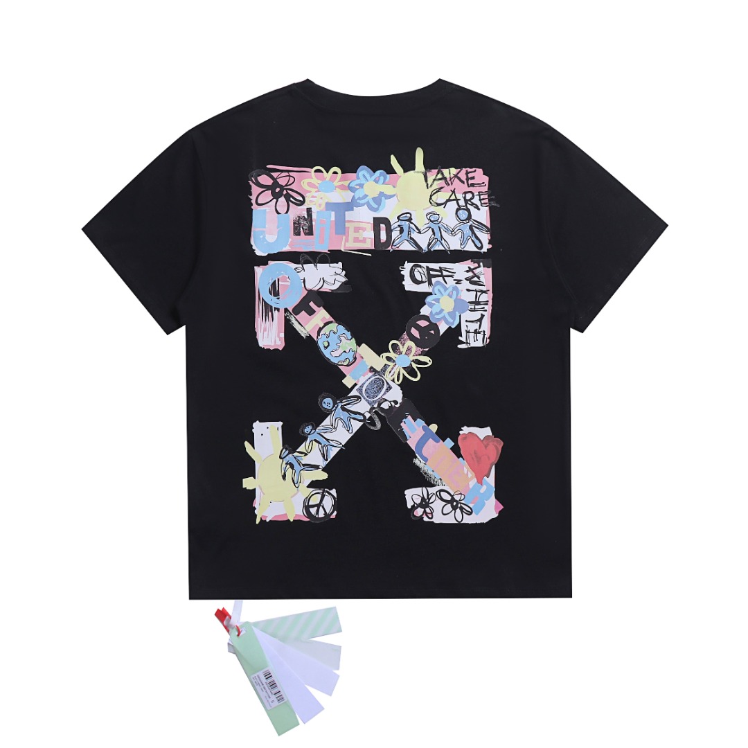 高版本OFF-WHITE 彩色卡通箭头印花短袖-莆田鞋,莆田鞋货源,高仿鞋,高仿鞋货源,安福档口,莆田高仿鞋,莆田鞋批发,高仿鞋批发,莆田高仿运动鞋,高仿运动鞋,莆田运动鞋 高版本OFF-WHITE 彩色卡通箭头印花短袖