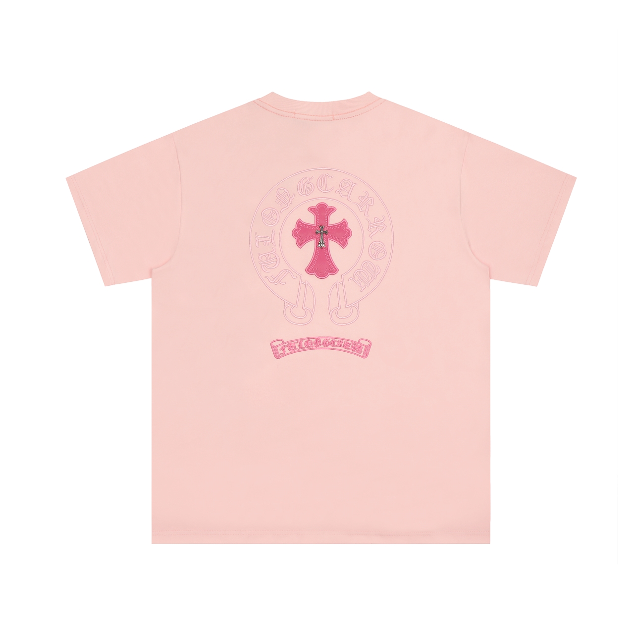 高版本Chrome Hearts克罗心 粉色贴皮刺绣马蹄小铁标短袖-莆田鞋,莆田鞋货源,高仿鞋,高仿鞋货源,安福档口,莆田高仿鞋,莆田鞋批发,高仿鞋批发,莆田高仿运动鞋,高仿运动鞋,莆田运动鞋 高版本Chrome Hearts克罗心 粉色贴皮刺绣马蹄小铁标短袖