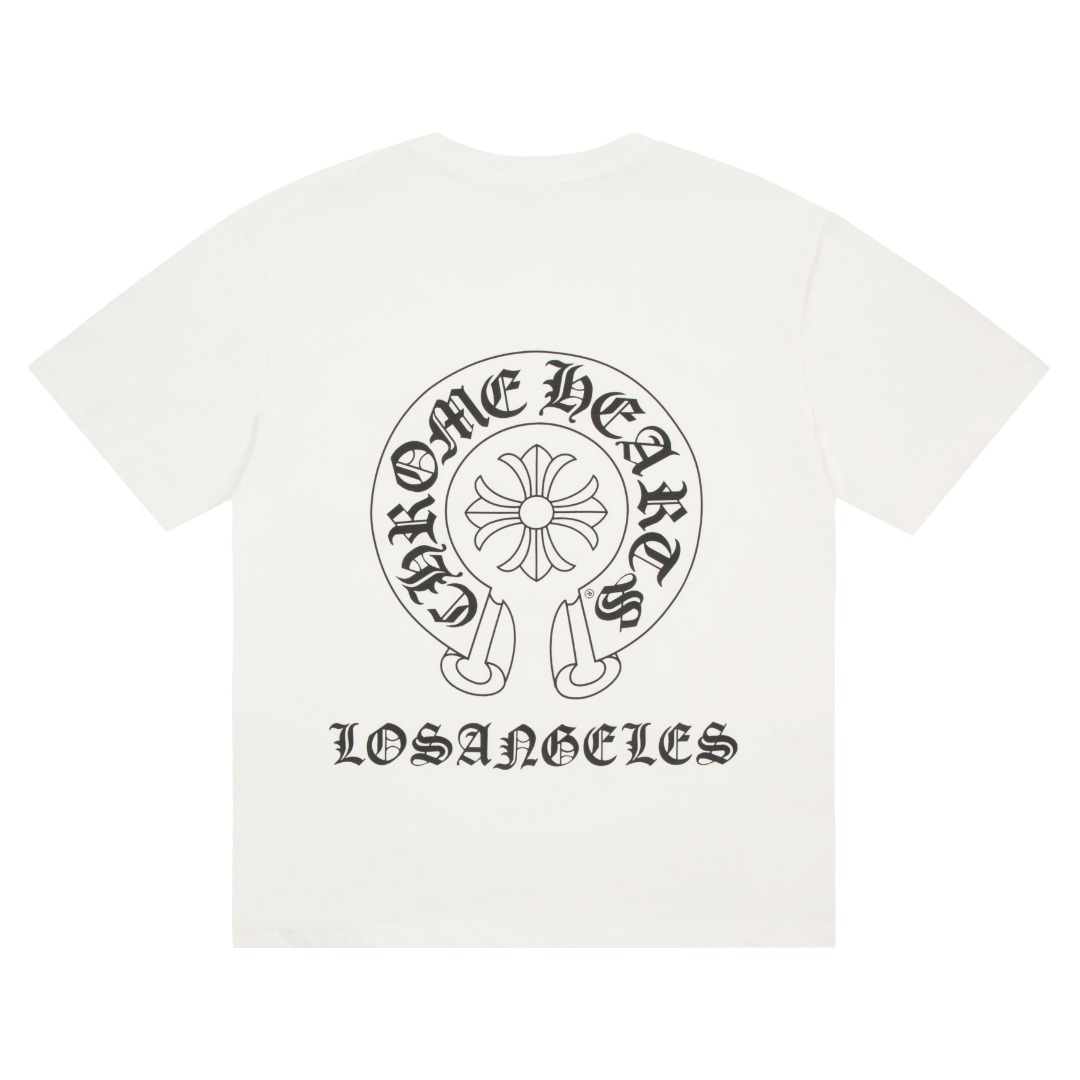 高版本Chrome Hearts 克罗心 梵文马蹄印花短袖