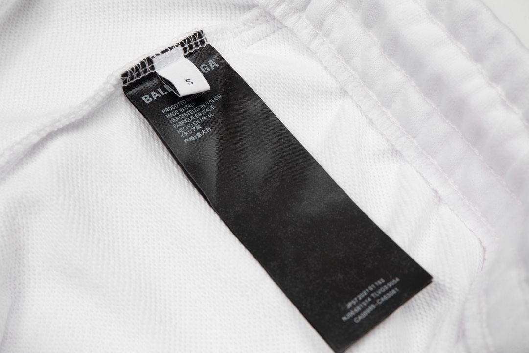 高版本BALENCIGA巴黎世家 胶带字母印花短裤