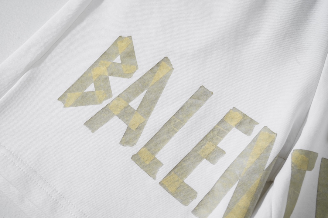 高版本BALENCIGA巴黎世家 胶带字母印花短裤