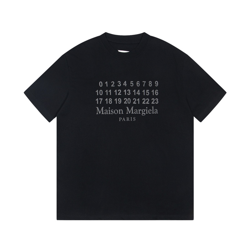 高版本MaisonMargiela/马吉拉 暗黑数字印花短袖