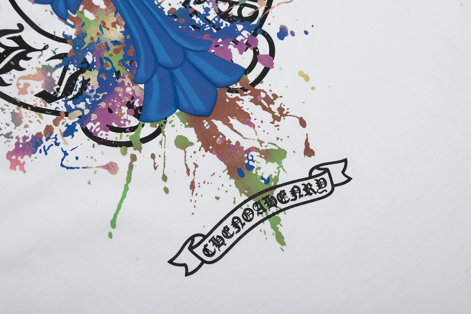 高版本Chrome Hearts克罗心 涂鸦马蹄十字印花短袖