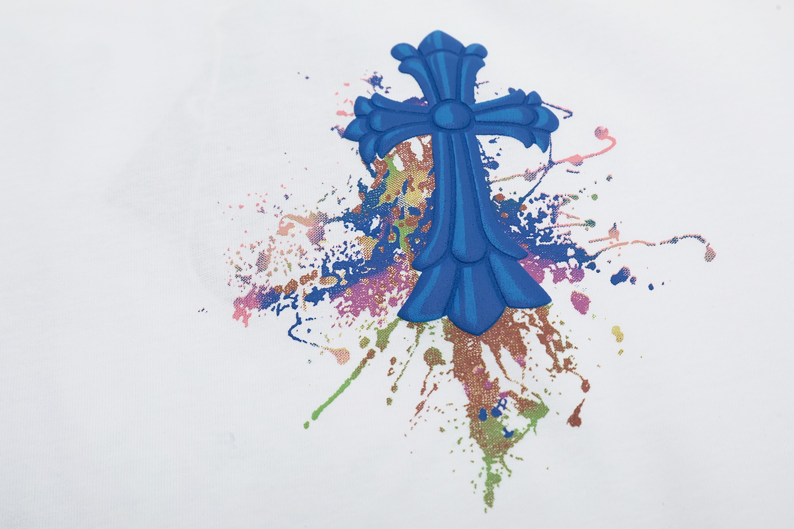 高版本Chrome Hearts克罗心 涂鸦马蹄十字印花短袖