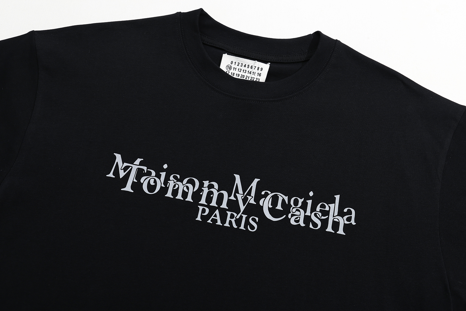 高版本MaisonMargiela/马吉拉 x Tommy Cash联名款数字印花短袖