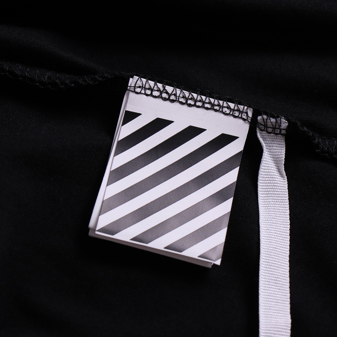 高版本OFF-WHITE 雏菊箭头印花圆领短袖T恤