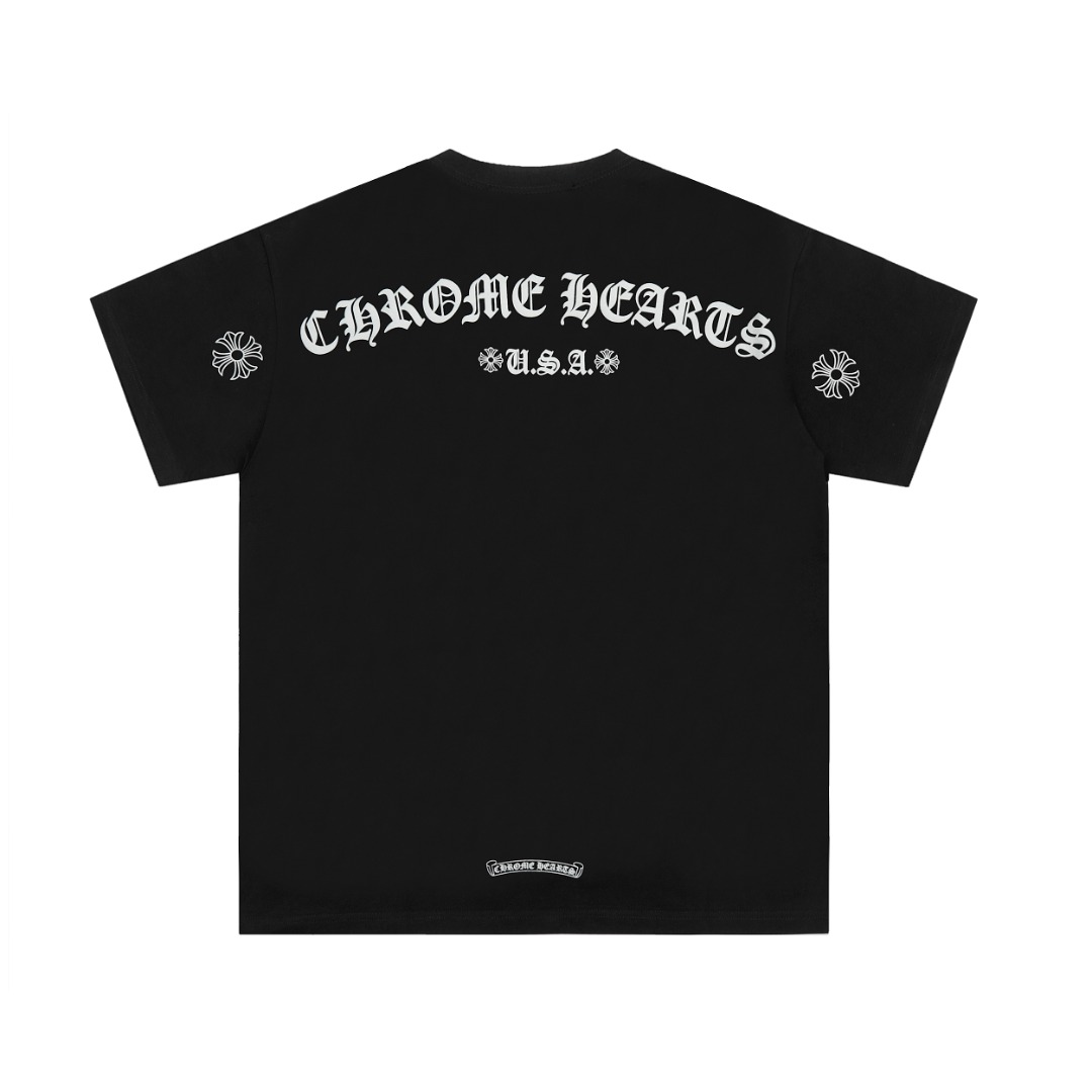高版本Chrome Hearts克罗心 梵文印花短袖