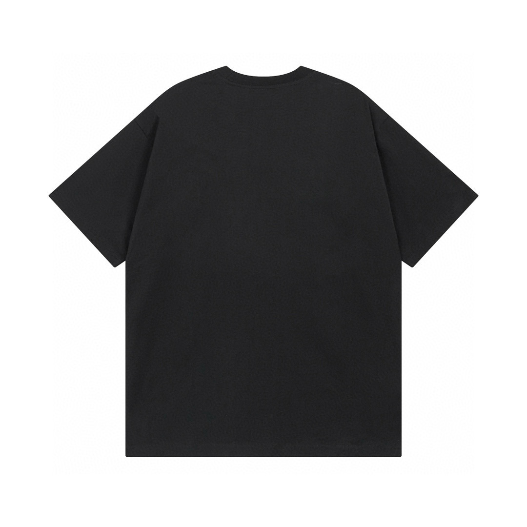 高版本BALENCIAGA/巴黎世家 25ss龟裂字母印花短袖T恤