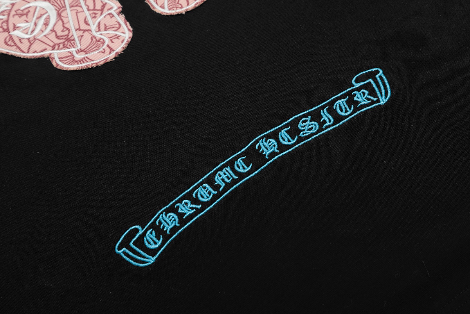 高版本Chrome Hearts克罗心 贴布刺绣马蹄十字短袖