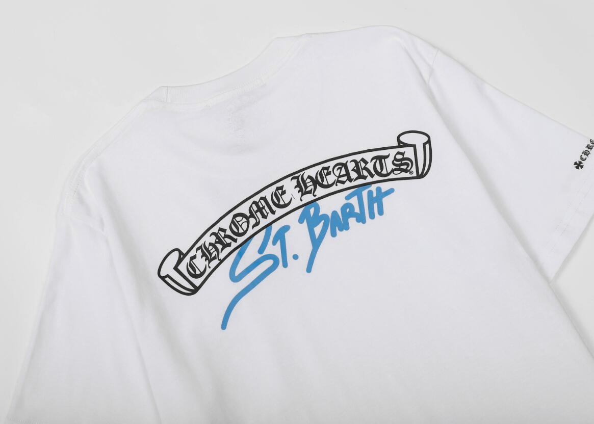 高版本Chrome Hearts克罗心 St Barth限定款梵文字母短袖