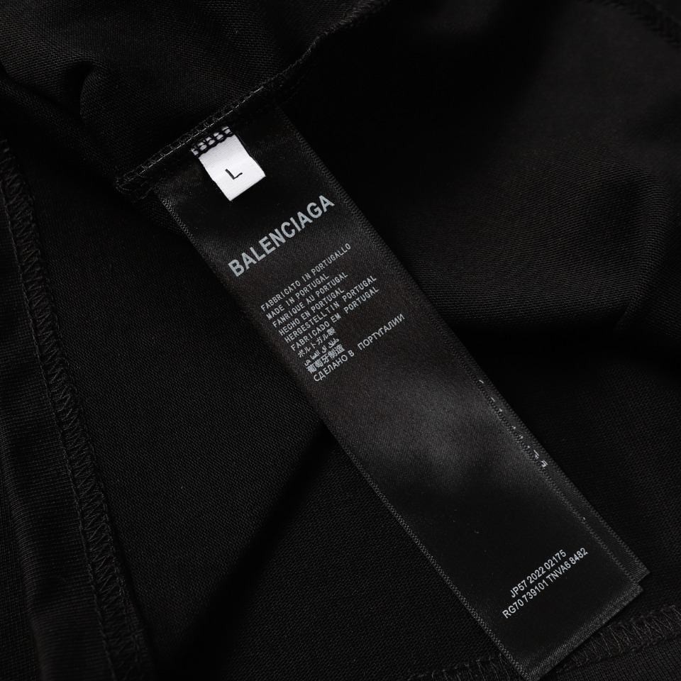 高版本BALENCIAGA/巴黎世家 发泡字母印花短袖