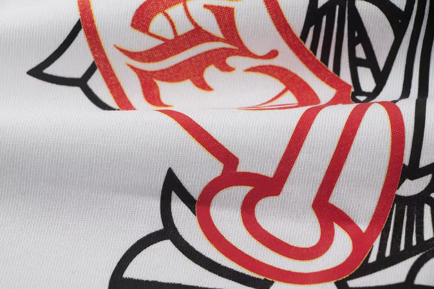 高版本Chrome Hearts克罗心 渐变马蹄十字印花短袖-Chinese UA Cheap High Quatity Brand Clothes Bags handbags Sneakers wholesale wholesaler seller from China Factory suppliers Fashion Clothing Shoes best Quality Beautiful Price 高版本Chrome Hearts克罗心 渐变马蹄十字印花短袖