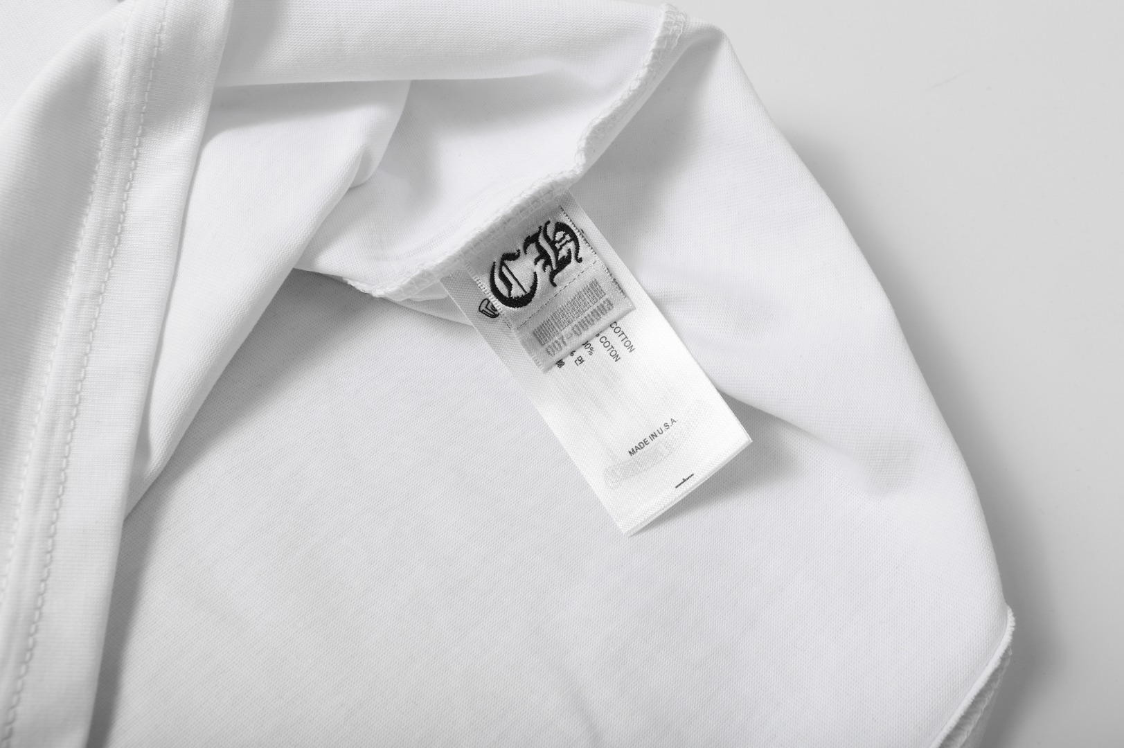 高版本Chrome Hearts克罗心 重叠马蹄重工刺绣短袖-Chinese UA Cheap High Quatity Brand Clothes Bags handbags Sneakers wholesale wholesaler seller from China Factory suppliers Fashion Clothing Shoes best Quality Beautiful Price 高版本Chrome Hearts克罗心 重叠马蹄重工刺绣短袖