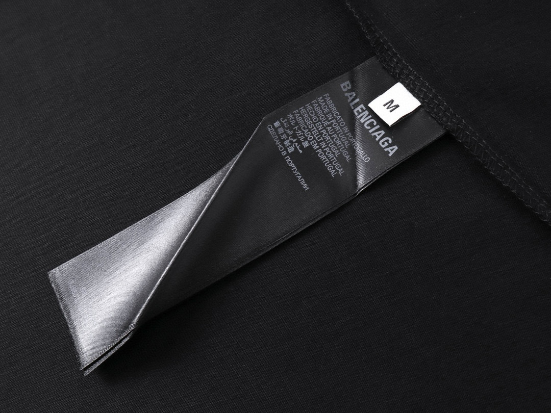 高版本BALENCIAGA/巴黎世家 刺绣字母小标短袖T恤