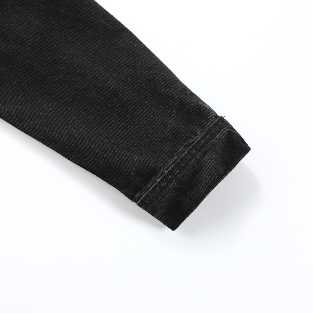 高版本Chrome Hearts克罗心 暗黑皮标十字水洗牛仔衬衫外套-Chinese UA Cheap High Quatity Brand Clothes Bags handbags Sneakers wholesale wholesaler seller from China Factory suppliers Fashion Clothing Shoes best Quality Beautiful Price 高版本Chrome Hearts克罗心 暗黑皮标十字水洗牛仔衬衫外套