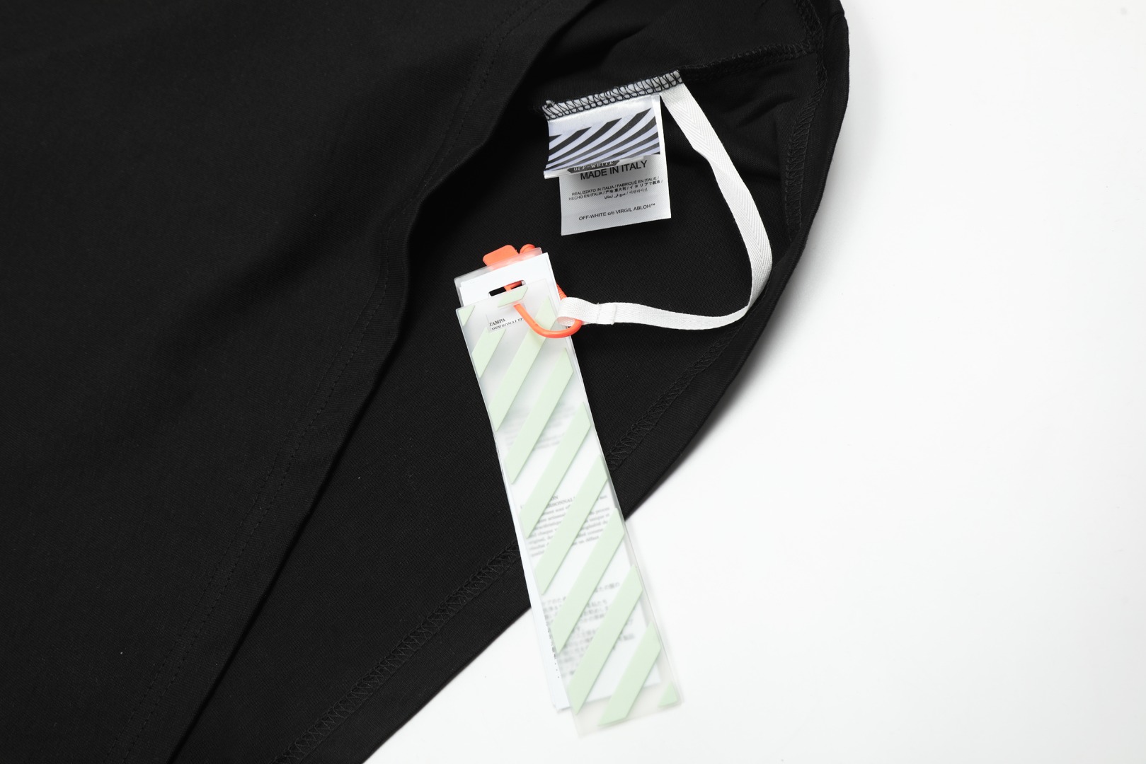 高版本OFF-WHITE 20SS黄色胶带箭头款短袖T恤