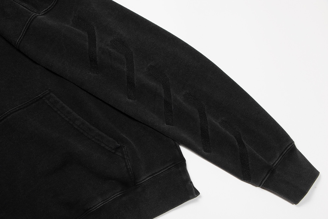 高版本OFF-WHITE 圣马修与天使印花水洗卫衣