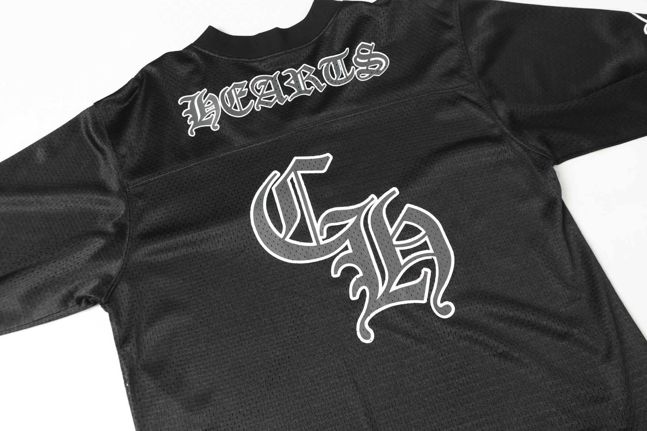 最高版本Chrome Hearts克罗心 梵文网眼冰球服长袖-Chinese UA Cheap High Quatity Brand Clothes Bags handbags Sneakers wholesale wholesaler seller from China Factory suppliers Fashion Clothing Shoes best Quality Beautiful Price 最高版本Chrome Hearts克罗心 梵文网眼冰球服长袖