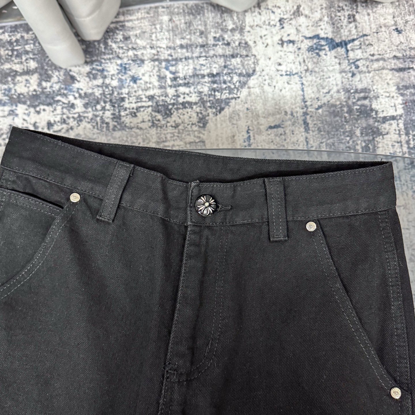 高版本Chrome hearts 克罗心 SexRecords系列涂鸦伐木裤牛仔裤-Chinese UA Cheap High Quatity Brand Clothes Bags handbags Sneakers wholesale wholesaler seller from China Factory suppliers Fashion Clothing Shoes best Quality Beautiful Price 高版本Chrome hearts 克罗心 SexRecords系列涂鸦伐木裤牛仔裤