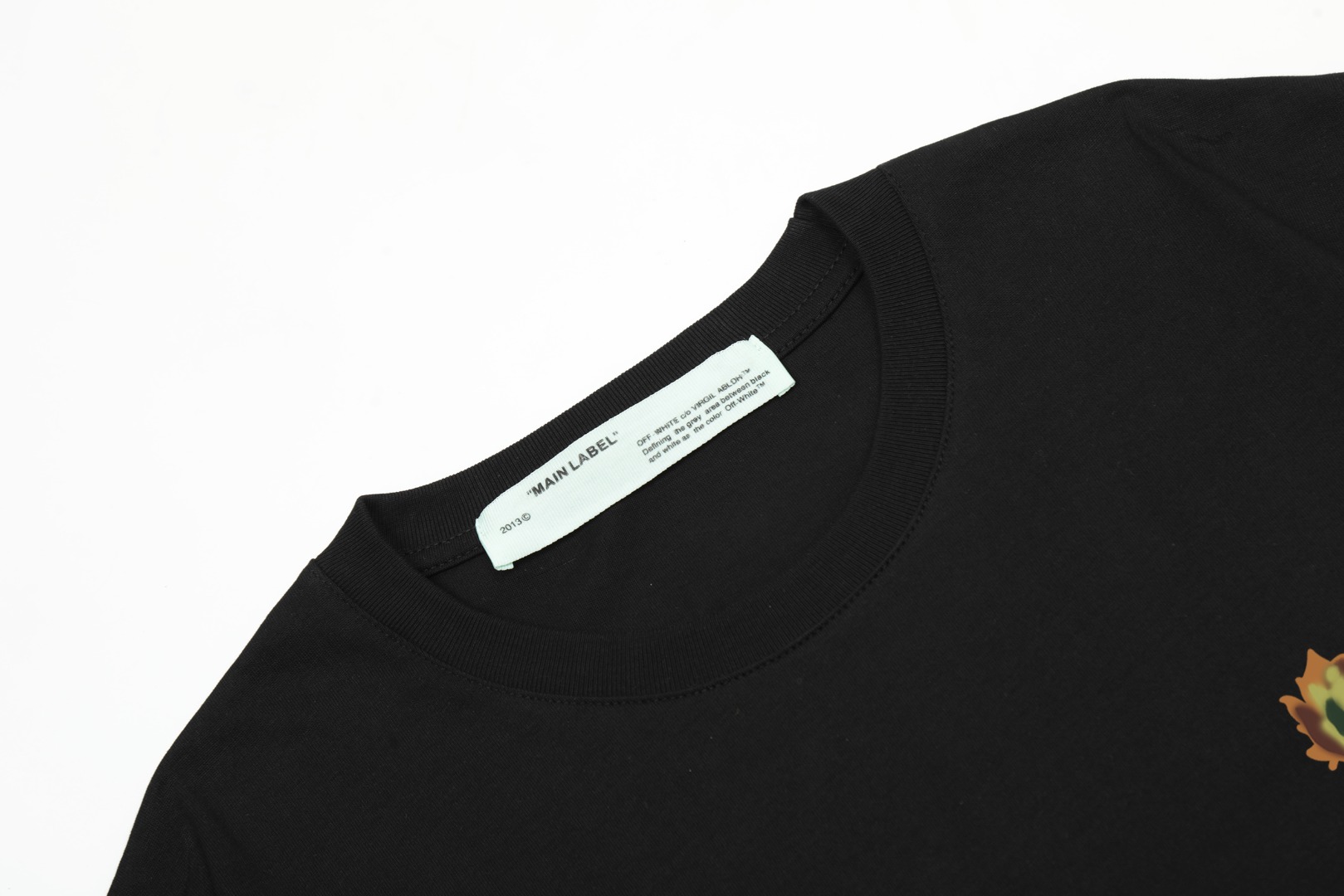 高版本OFF-WHITE 环保主题树叶印花箭头短袖T恤