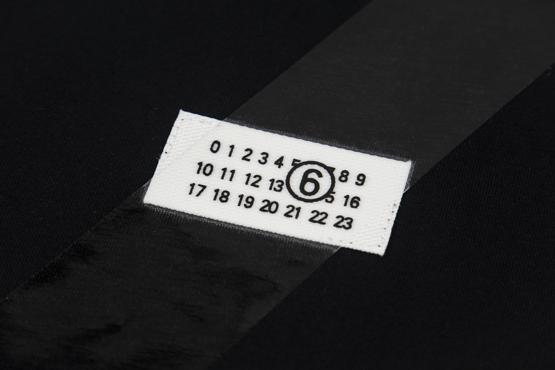 高版本MaisonMargiela/马吉拉 胶带数字标签印花短袖