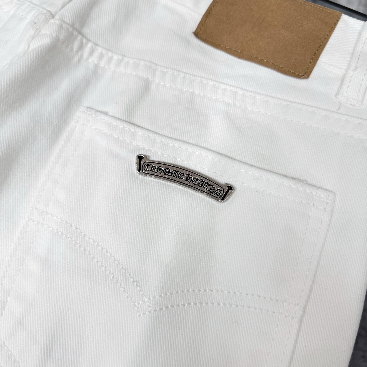 高版本Chrome Hearts克罗心 迈阿密限定蓝皮标十字牛仔裤