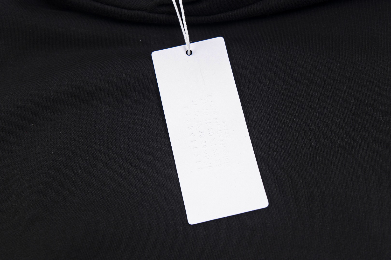 高版本MaisonMargiela/马吉拉 胸前刺绣后背破洞数字连帽卫衣