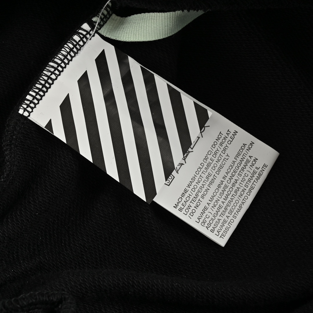 高版本OFF WHITE 17SS星空烟花泼墨斜条短裤