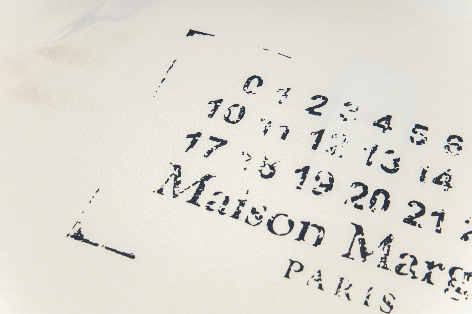 高版本MaisonMargiela/马吉拉 方框数字印花短袖