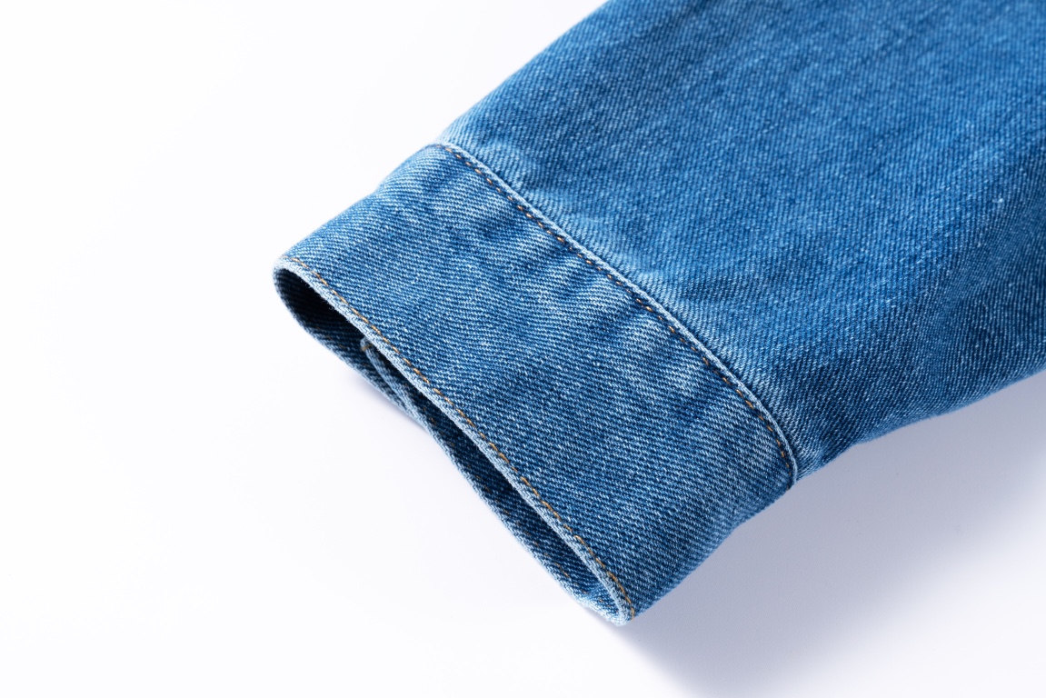 高版本Chrome Hearts克罗心 重工重叠皮标十字水洗牛仔外套