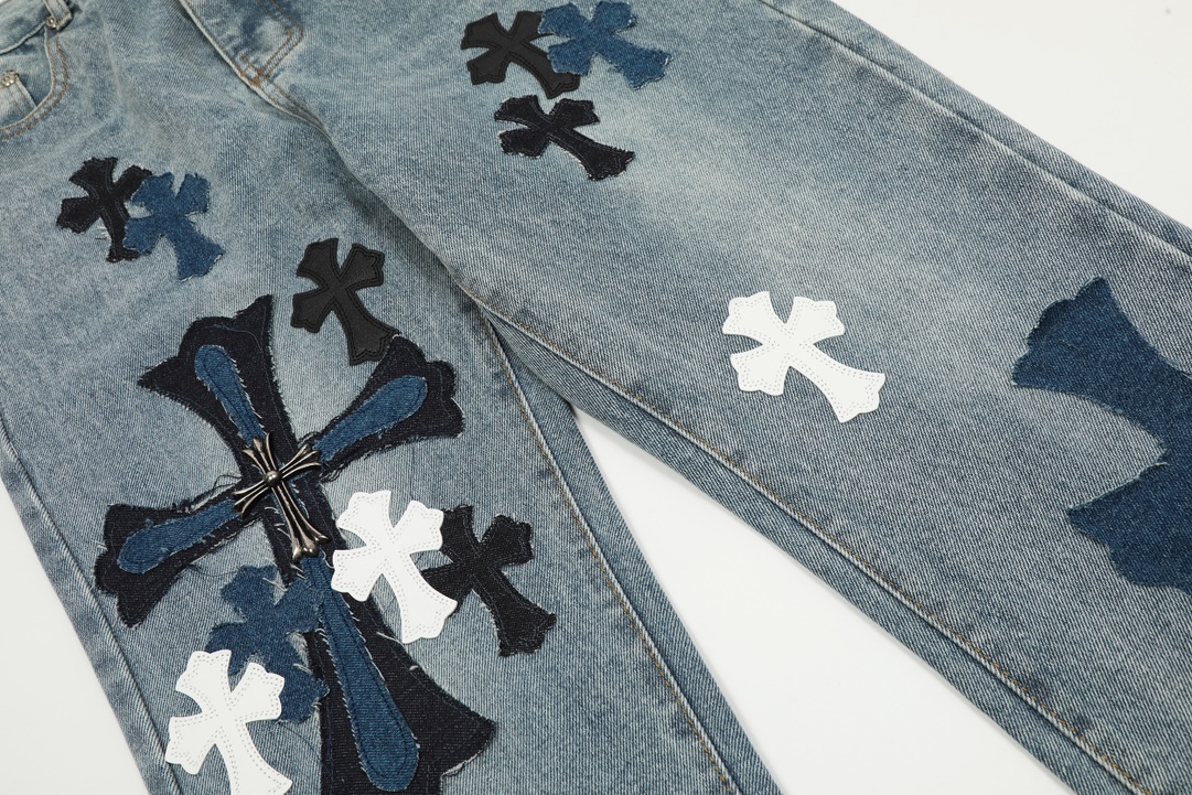 高版本Chrome hearts 克罗心 SexRecords系列展会限定牛王牛仔裤