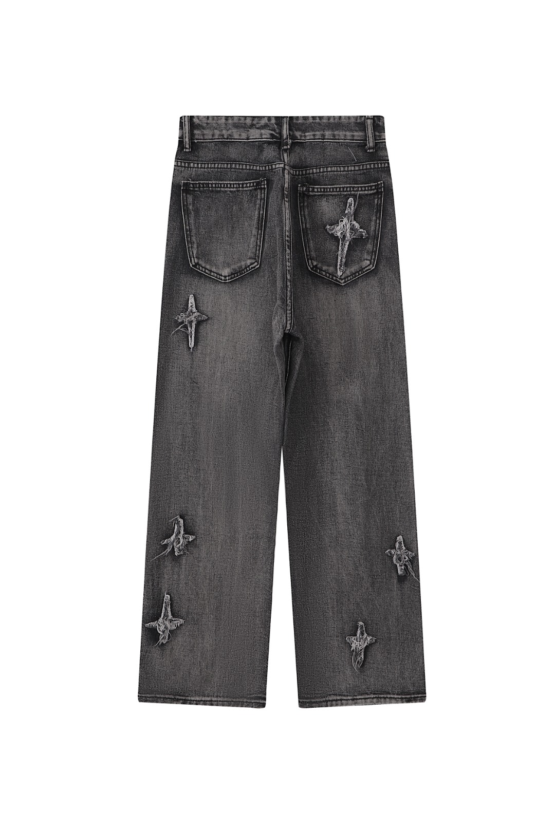 高版本Chrome Hearts 克罗心 磨毛十字水洗牛仔裤-Chinese UA Cheap High Quatity Brand Clothes Bags handbags Sneakers wholesale wholesaler seller from China Factory suppliers Fashion Clothing Shoes best Quality Beautiful Price 高版本Chrome Hearts 克罗心 磨毛十字水洗牛仔裤