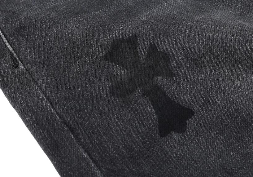 高版本Chrome Hearts 克罗心 十字水洗牛仔裤