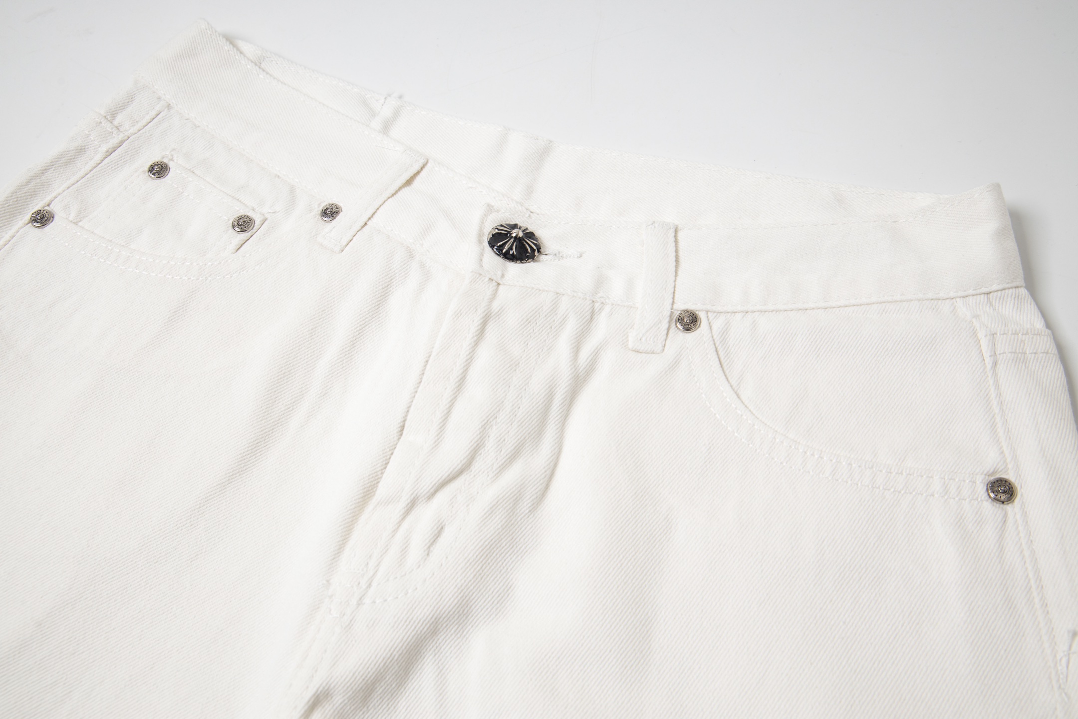 高版本Chrome hearts 克罗心 SexRecords系列展会限定牛王牛仔裤 纯白神仙配色